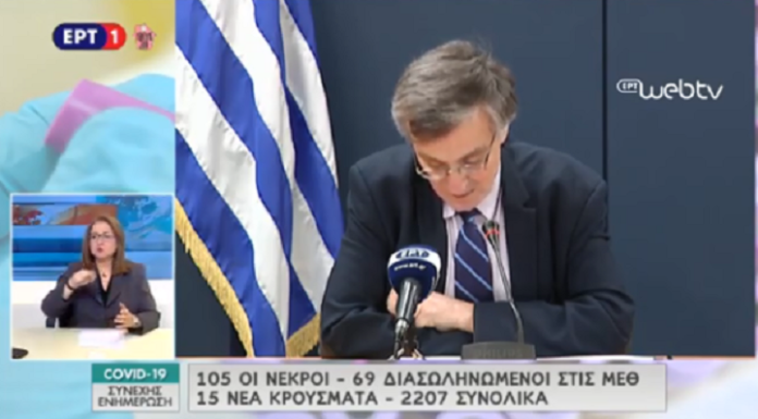 Κορωνοϊός- Τσιόδρας