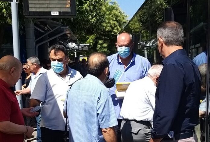 Μάσκες προσώπου μοίρασε το ΑΣΤΙΚΟ ΚΤΕΛ ΛΑΡΙΣΑΣ Α.Ε. στο επιβατικό κοινό