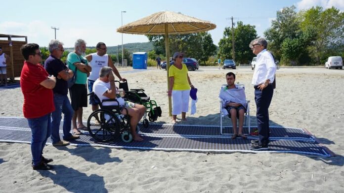 Αυτόνομη πρόσβαση σε παραλίες και θάλασσες του Δήμου Αγιάς αποκτούν Άτομα με Αναπηρίες και κινητικά προβλήματα