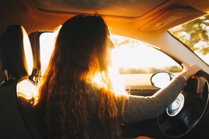 woman drive