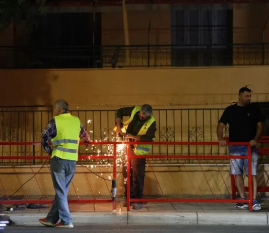 Έργα ασφάλειας στην οδό Βόλου στην Λάρισα